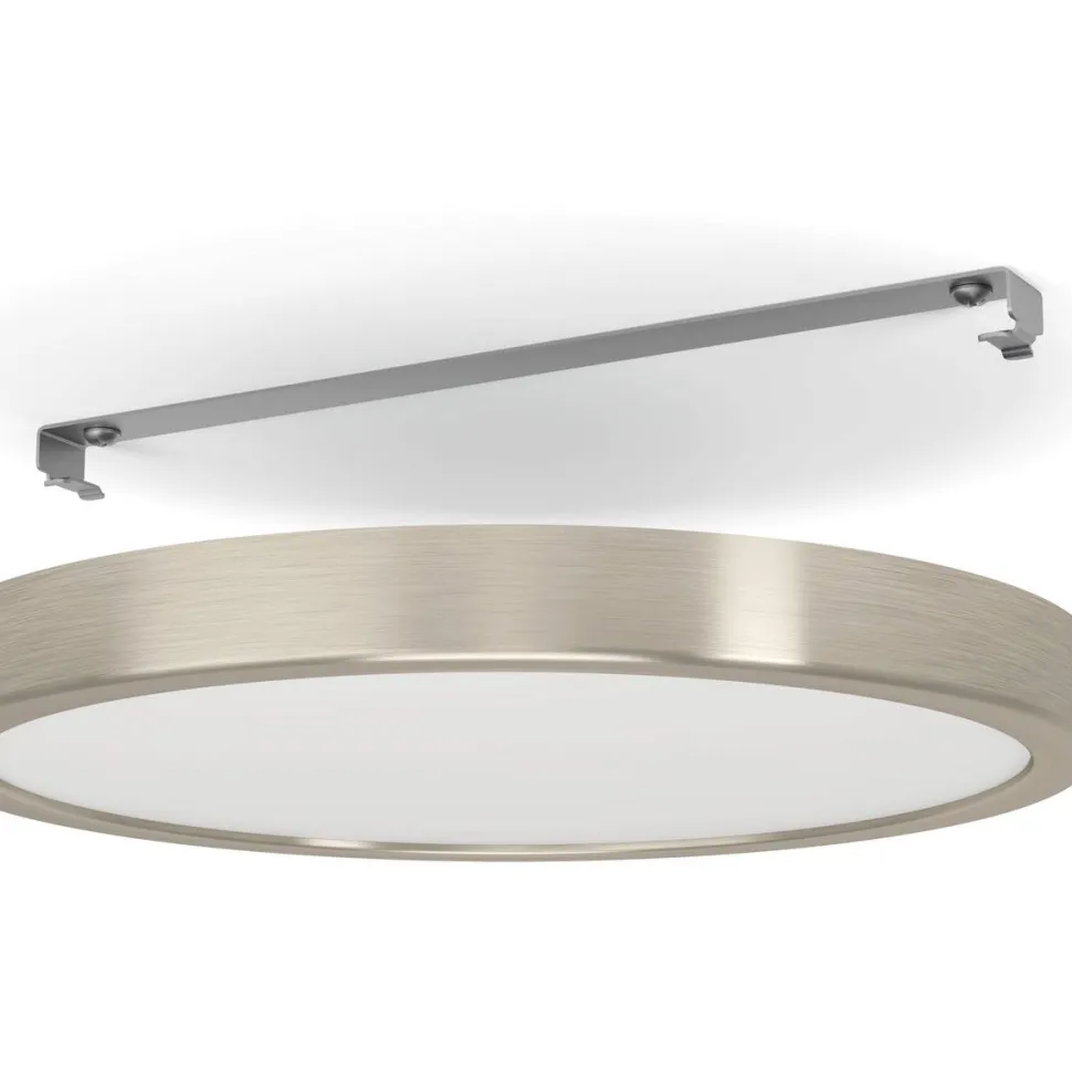 LED-Plafondi Eglo Fueva 5 17W Ø21cm himmennettävä mattanikkeli/valkoinen
