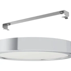 LED-Plafondi Eglo Fueva 5 17W Ø21cm IP44 kromi/valkoinen