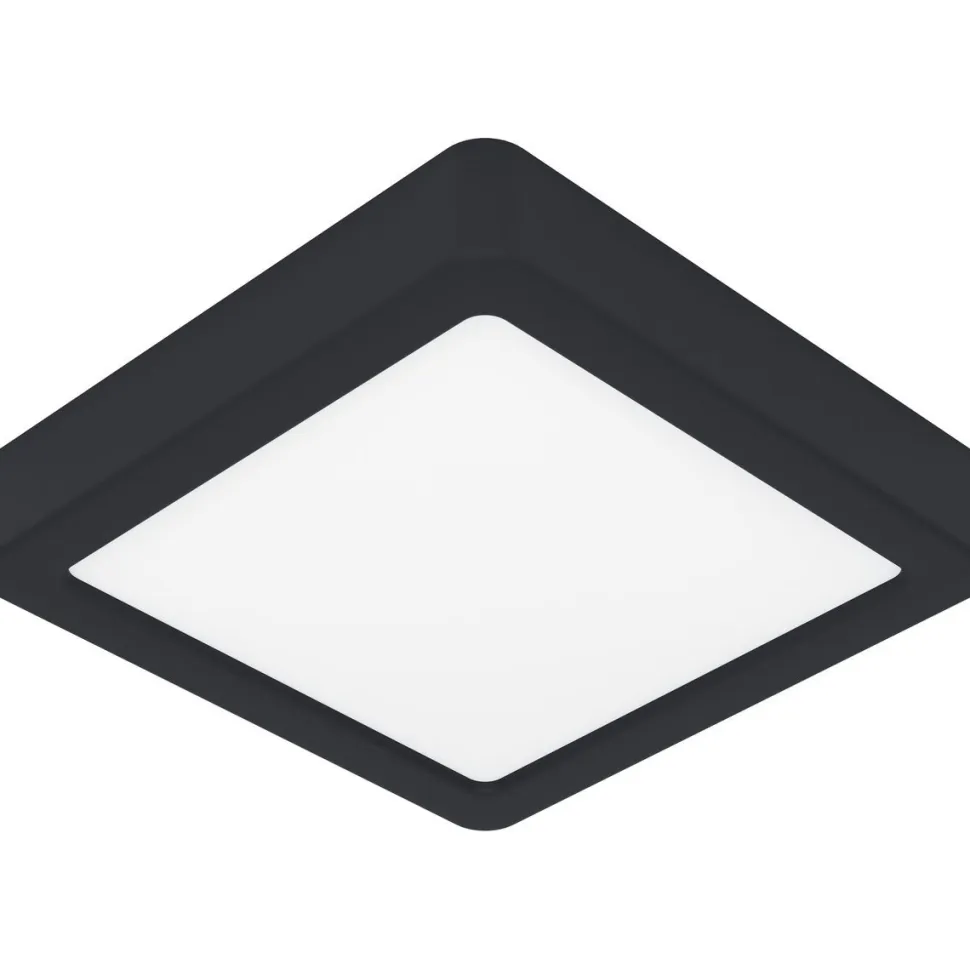 LED-Plafondi Eglo Fueva 5 11W 16x16cm himmennettävä musta/valkoinen