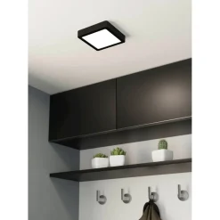 LED-Plafondi Eglo Fueva 5 11W 16x16cm himmennettävä musta/valkoinen