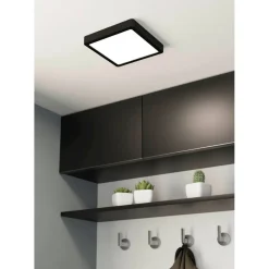 LED-Plafondi Eglo Fueva 5 11W 16x16cm himmennettävä musta/valkoinen