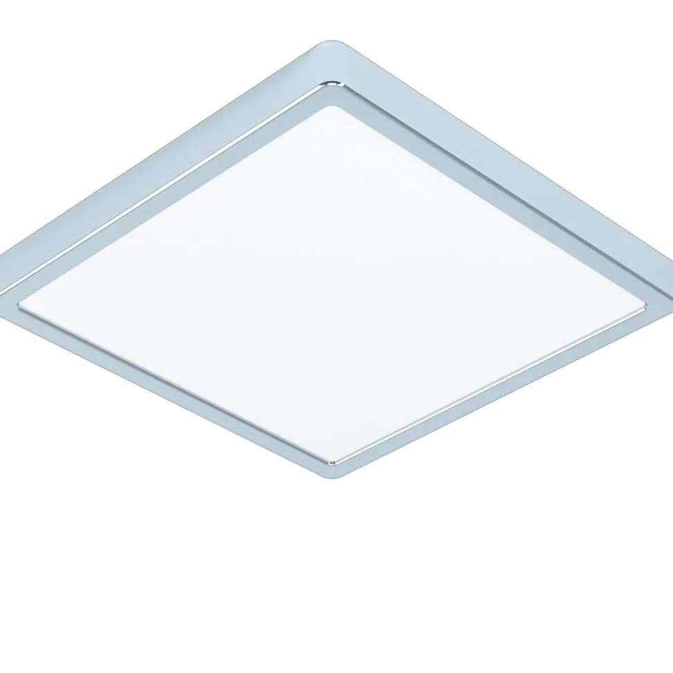 LED-Plafondi Eglo Fueva 5 28,5x28,5cm 3000K kromi pinta-asennettava