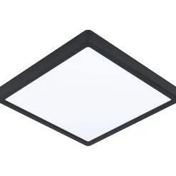 LED-Plafondi Eglo Fueva 5 28,5x28,5cm 3000K musta pinta-asennettava