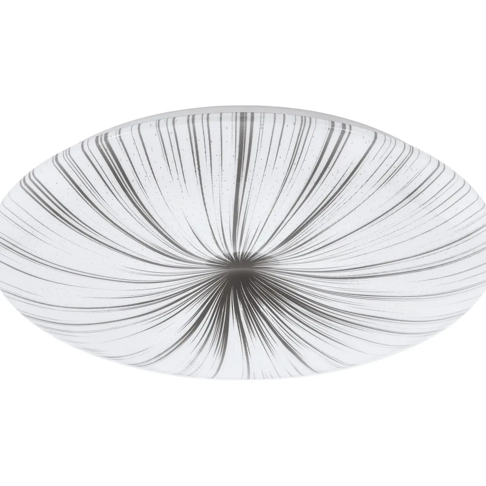 LED-plafondi Eglo Nieves Ø510 mm valkoinen/hopea