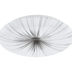 LED-plafondi Eglo Nieves Ø410 mm valkoinen/hopea