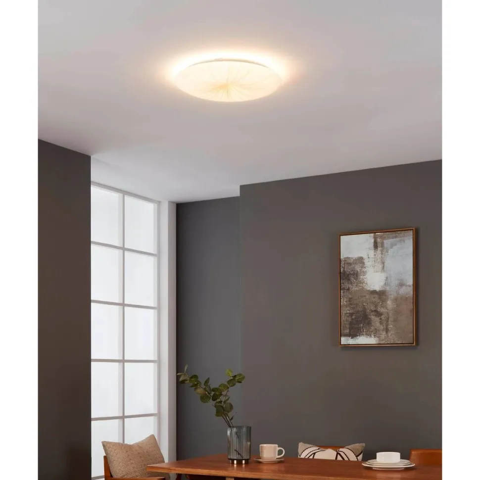 LED-Plafondi Eglo Nieves 1 valkoinen/kulta eri kokoja