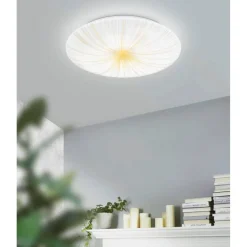LED-Plafondi Eglo Nieves 1 valkoinen/kulta eri kokoja
