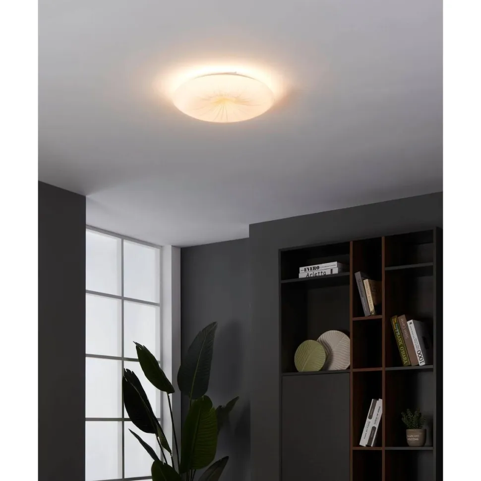 LED-Plafondi Eglo Nieves 1 valkoinen/kulta eri kokoja