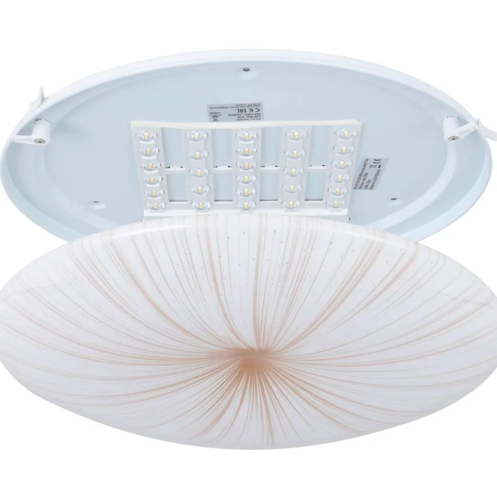 LED-Plafondi Eglo Nieves 1 valkoinen/kulta eri kokoja