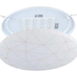 LED-Plafondi Eglo Rende 19.5W Ø38cm valkoinen/kulta
