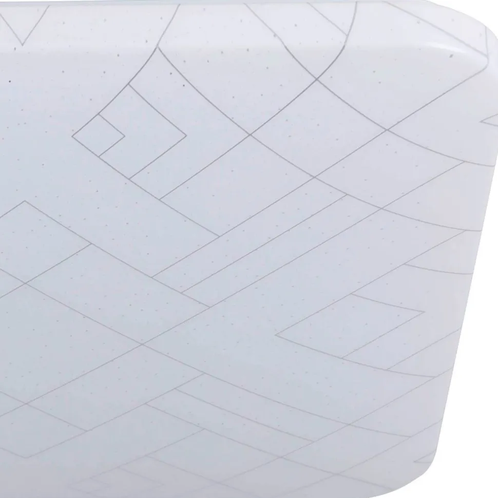 LED-Plafondi Eglo Rende 19.5W 38x38cm valkoinen/hopea