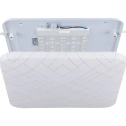 LED-Plafondi Eglo Rende 19.5W 38x38cm valkoinen/hopea