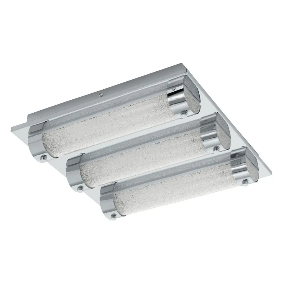 LED-plafondi Eglo Tolorico 3x7W 350x350x75 mm IP44 kromi/kirkas