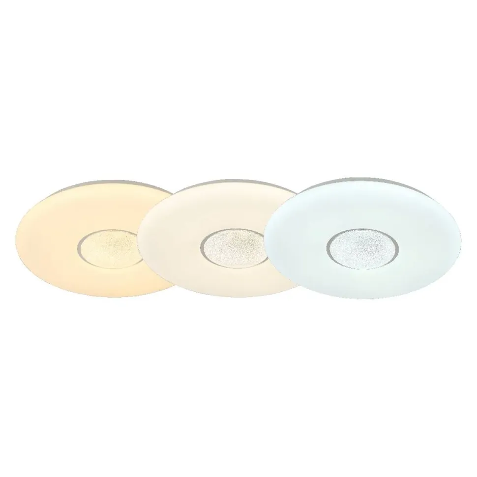 LED-plafondi FocusLight Moon Ø51cm 36W himmennettävä valkoinen