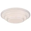 LED-plafondi Globo Magnifique Ø49,5cm 30W himmennettävä valkoinen