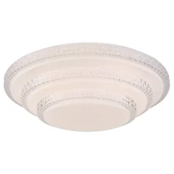 LED-plafondi Globo Magnifique Ø49,5cm 30W himmennettävä valkoinen