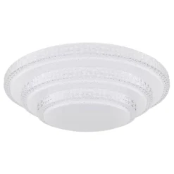 LED-plafondi Globo Magnifique Ø49,5cm 30W himmennettävä valkoinen