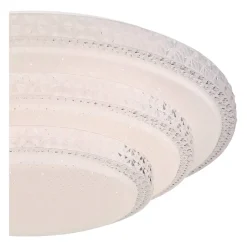 LED-plafondi Globo Magnifique Ø49,5cm 30W himmennettävä valkoinen