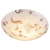 LED-plafondi Globo Natalie Ø30cm 16W valkoinen