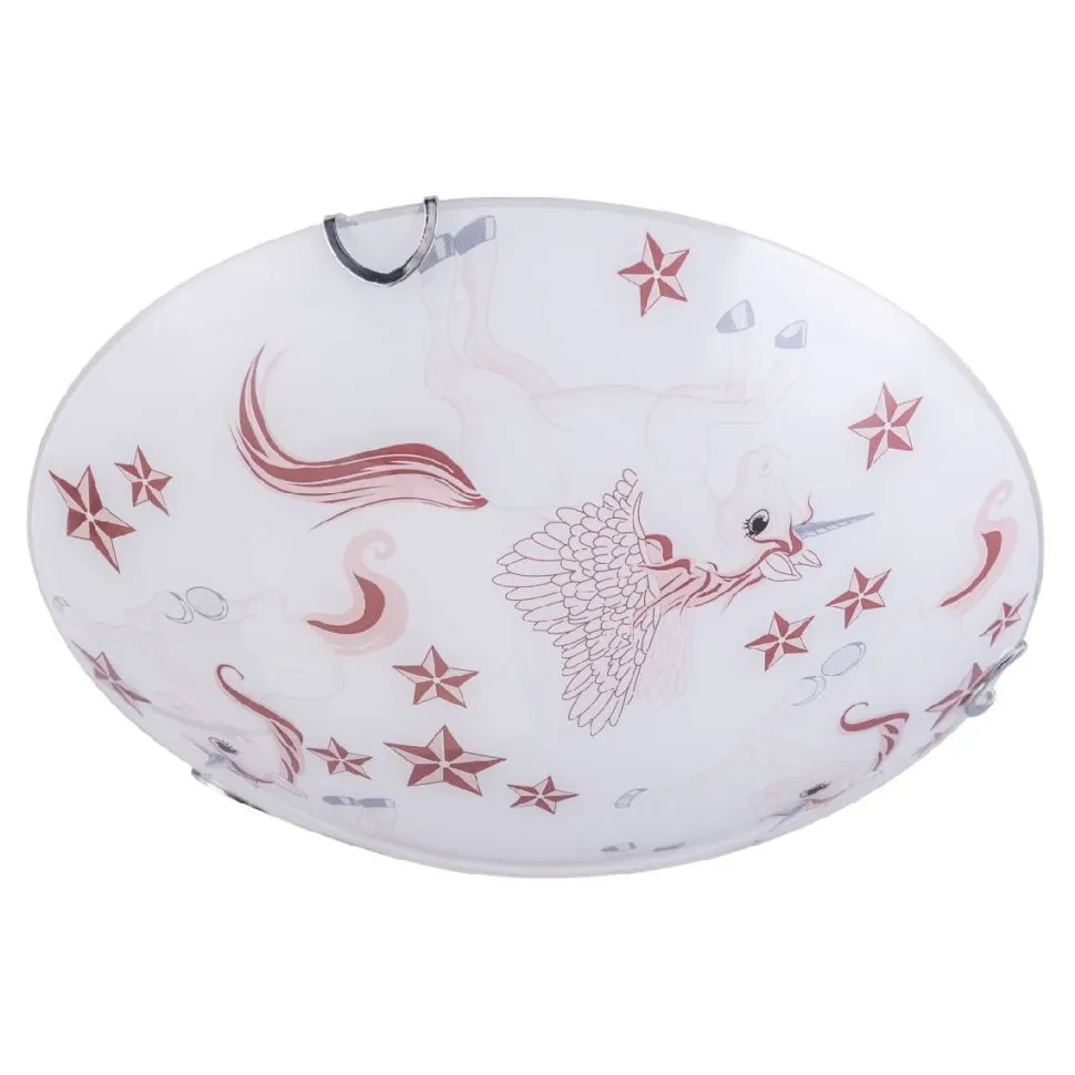 LED-plafondi Globo Natalie Ø30cm 16W valkoinen