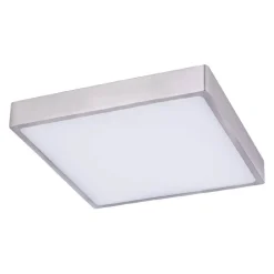LED-plafondi Globo Vitos 22x22cm 28W himmennettävä mattanikkeli