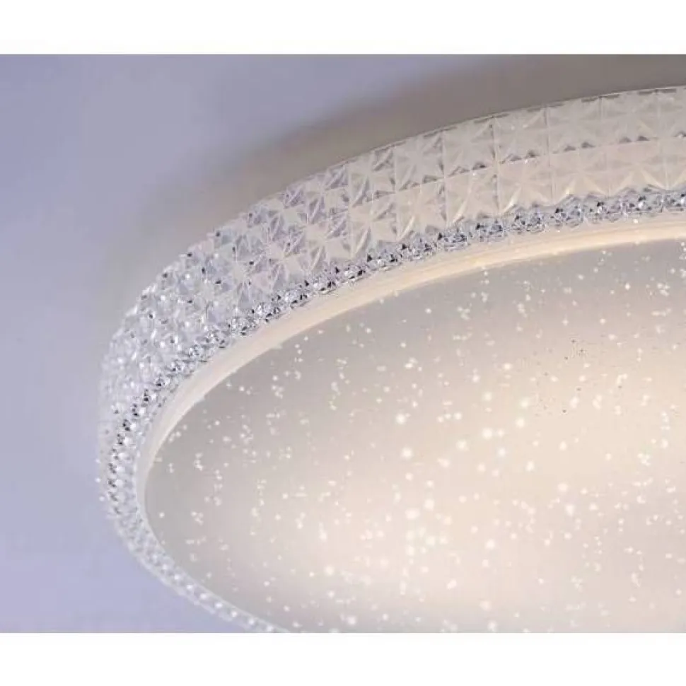LED-plafondi Leuchten Direkt Frida Ø60cm 32W himmennettävä valkoinen