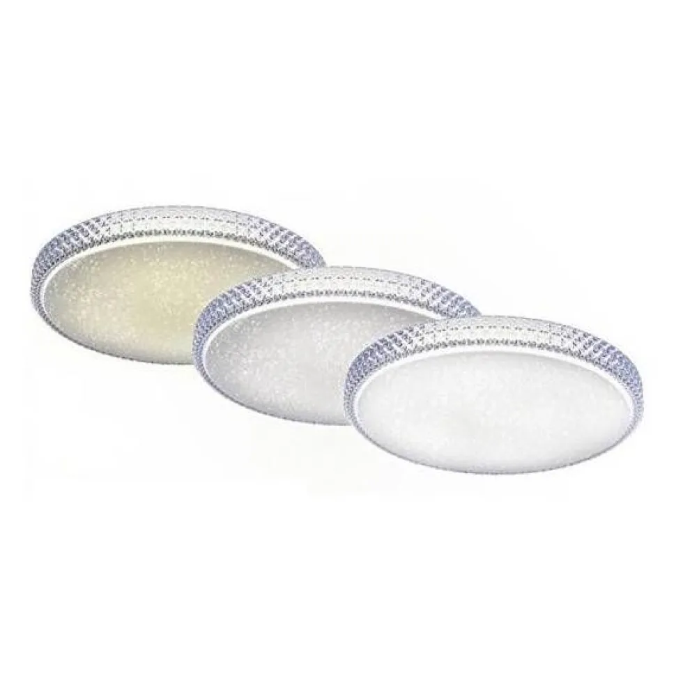 LED-plafondi Leuchten Direkt Frida Ø60cm 32W himmennettävä valkoinen
