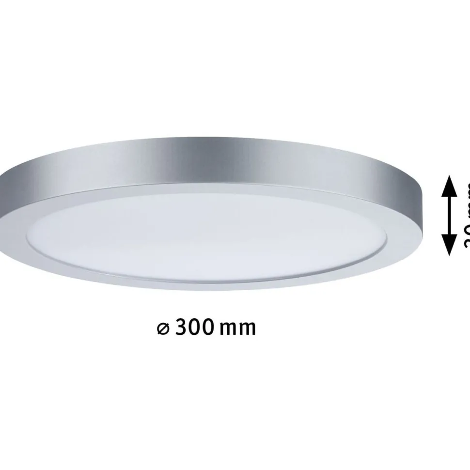LED-Plafondi Paulmann Abia Ø300mm mattakromi