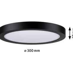 LED-Plafondi Paulmann Atria Ø300mm mattamusta