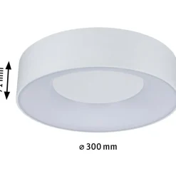 LED-Plafondi Paulmann Casca Ø300mm IP44 himmennettävä valkoinen