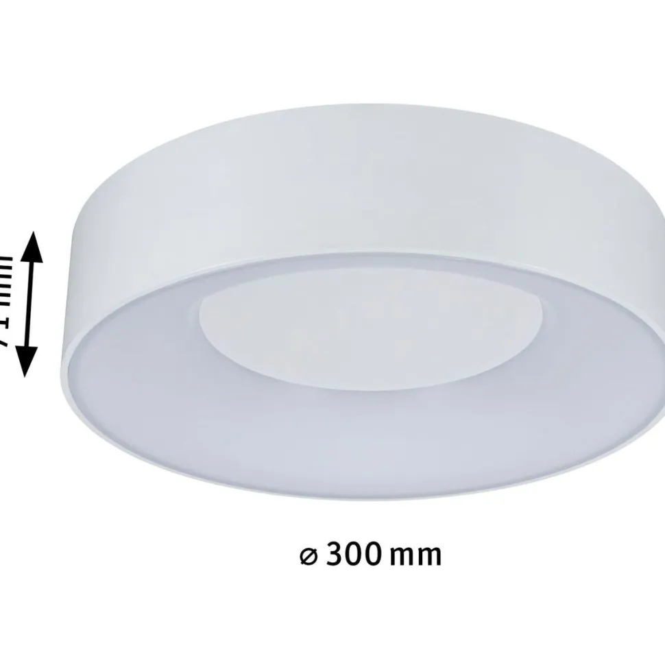LED-Plafondi Paulmann Casca Ø300mm IP44 himmennettävä valkoinen