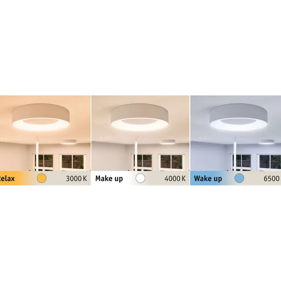 LED-Plafondi Paulmann Casca Ø300mm IP44 himmennettävä valkoinen