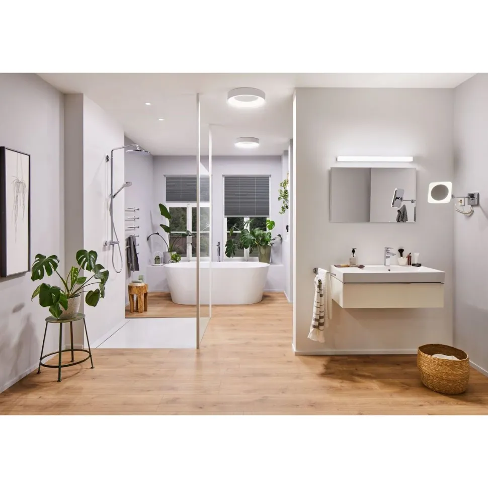 LED-Plafondi Paulmann Casca Ø300mm IP44 himmennettävä valkoinen