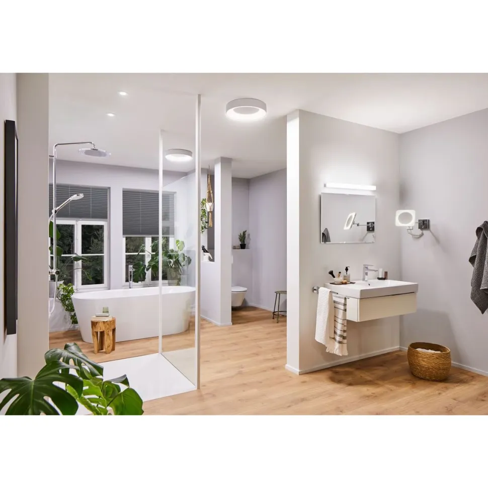 LED-Plafondi Paulmann Casca Ø300mm IP44 himmennettävä valkoinen