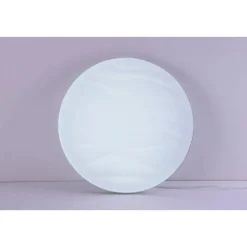 LED-plafondi Polux Desert Ø48cm 36W himmennettävä valkoinen