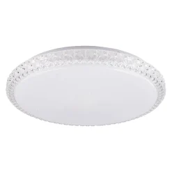 LED-plafondi Polux Irina Ø40cm 24W himmennettävä valkoinen
