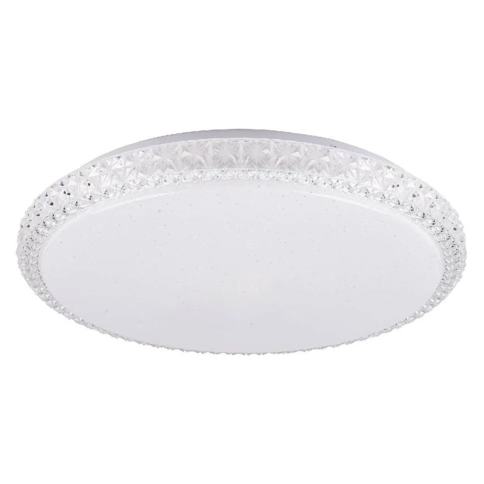 LED-plafondi Polux Irina Ø40cm 24W himmennettävä valkoinen