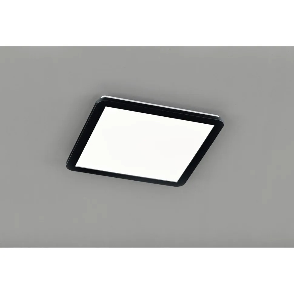 LED-plafondi Trio Camillus 40x40 cm 3000 K mattamusta