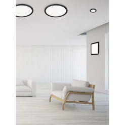 LED-plafondi Trio Camillus 40x40 cm 3000 K mattamusta