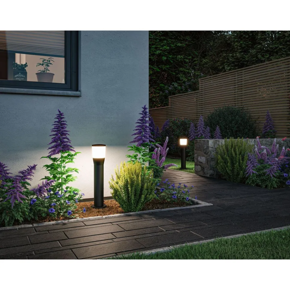 LED-pollarivalaisin Paulmann Bako, IP44, 50cm, korroosionkestävä