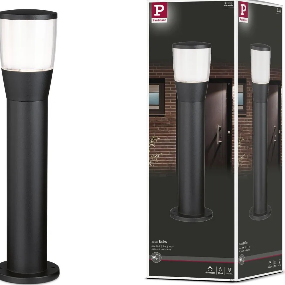 LED-pollarivalaisin Paulmann Bako, IP44, 50cm, korroosionkestävä