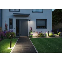 LED-pollarivalaisin Paulmann Alara Smart Home Zigbee 3.0 665mm hämäräohjattu liiketunnistin IR RGBW+ 10W 450lm antrasiitti