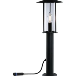 LED-pollarivalaisin Paulmann Plug & Shine Classic, IP44, 3000K, antrasiitti