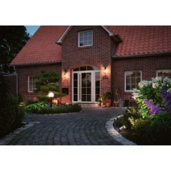 LED-pollarivalaisin Paulmann Plug & Shine Classic, IP44, 3000K, antrasiitti