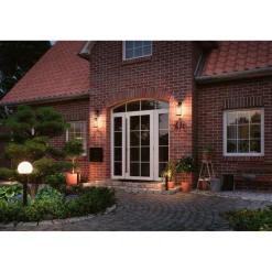 LED-pollarivalaisin Paulmann Plug & Shine Classic, IP44, 3000K, antrasiitti