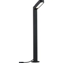 LED-pollarivalaisin Paulmann Plug & Shine Ito, IP65, 3000K, pystysuuntainen säätö, antrasiitti