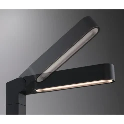LED-pollarivalaisin Paulmann Plug & Shine Ito, IP65, 3000K, pystysuuntainen säätö, antrasiitti