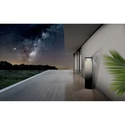 LED-pollarivalaisin Eglo Brianza 80cm, musta/valkoinen