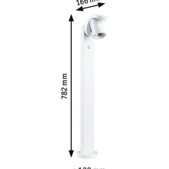 LED-pollarivalaisin liiketunnistimella Paulmann Cuff, 78.2cm, IP44, 3000K, korroosionkestävä, antrasiitti