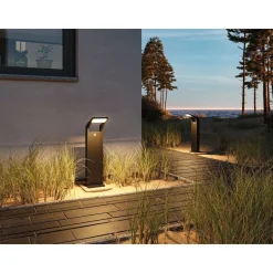 LED-pollarivalaisin liiketunnistimella Paulmann Juntea, 58.5cm, IP44, 3000K, antrasiitti